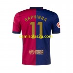 Camisolas de futebol FC Barcelona RAPHINHA 11 Equipamento Principal 2024/25 Manga Curta